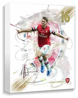 Images Dated 19th November 2013: Aaron Ramsey Canvas