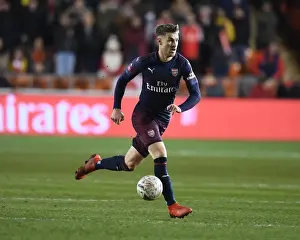 Blackpool V Arsenal - FA Cup 2019 Prints: Aaron Ramsey in FA Cup Action: Blackpool vs Arsenal (2019)