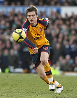 Cardiff City V Arsenal FA Cup Prints: Aaron Ramsey: The FA Cup Battle at Ninian Park