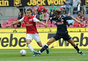 Cologne V Arsenal Prints: Aaron Ramsey Faces Off Against Martin Lanig in Cologne Pre-Season Clash