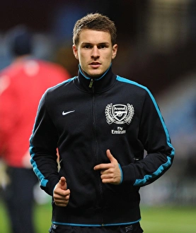 Aston Villa V Arsenal 2011-12 Prints: Aaron Ramsey: Focused Ahead of Aston Villa vs. Arsenal Clash (2011-12)