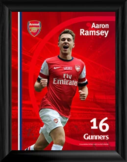 Images Dated 10th January 2014: Aaron Ramsey Framed Desktop Photograph