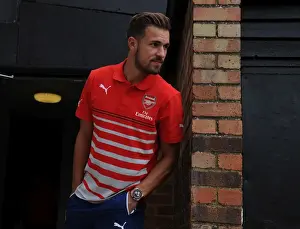 Boreham Wood V Arsenal Prints: Aaron Ramsey Gears Up: Boreham Wood vs Arsenal Pre-Season Friendly