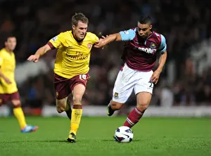 Aaron Ramsey Outmaneuvers Winston Reid: West Ham United vs. Arsenal, Premier League 2012-13