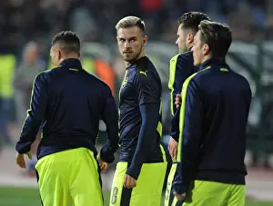 PFC Ludogorets Razgrad V Arsenal 2016-17 Prints: Aaron Ramsey Prepares for Arsenal's UEFA Champions League Clash against Ludogorets Razgrad (November 2016)