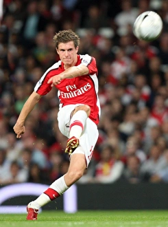 Ramsey Aaron Prints: Aaron Ramsey Scores in Arsenal's 2:0 Carling Cup Victory over West Brom