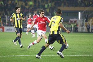 Fenerbahce V Arsenal 2008-09 Prints: Aaron Ramsey scores Arsenals 5th goal