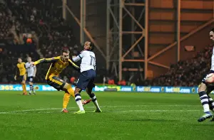 Preston North End V Arsenal - FA Cup - 2017 Prints: Aaron Ramsey Scores First Arsenal Goal of 2017 Against Preston North End in FA Cup