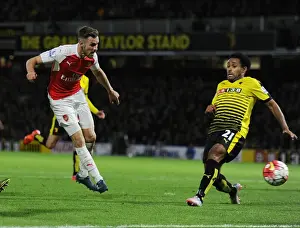 Watford V Arsenal 2015/16 Prints: Aaron Ramsey Scores His Third Goal Against Watford in the 2015/16 Premier League