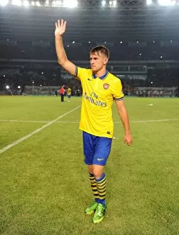 Indonesia Dream Team v Arsenal 2013-14 Collection: Aaron Ramsey Thanks Fans: Arsenal vs. Indonesia All-Stars, 2013