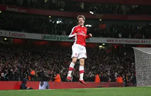 Arsenal V Stoke City 2009-10 Prints: Aaron Ramsey's Brilliant Goal: Arsenal Takes 2-0 Lead Over Stoke City