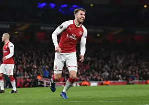 Arsenal V CSKA Moscow 2017-18 Prints: Aaron Ramsey's Double: Arsenal's Europa League Quarterfinal Triumph Over CSKA Moscow (April 2018)