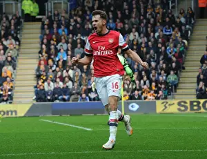 Aaron Ramsey's Euphoric Goal Celebration: Hull City vs. Arsenal, Premier League 2013/14