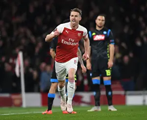 Arsenal V SSC Napoli 2018-19 Prints: Aaron Ramsey's Europa League Goal: Arsenal's Quarterfinal Victory over Napoli