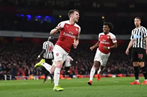 Aaron Ramsey's Goal Celebration: Arsenal FC vs Newcastle United, Premier League 2018-19