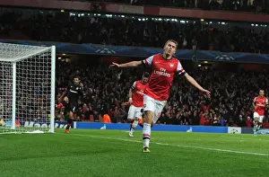 Arsenal V Olympiacos 2012-13 Prints: Aaron Ramsey's Hat-Trick: Arsenal's Champions League Triumph Over Olympiacos (October 2012)