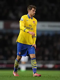 West Ham United V Arsenal 2013-14 Prints: Aaron Ramsey's Injury Marrs Arsenal's Christmas Showdown vs West Ham United (2013-14)