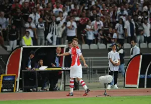 Besiktas V Arsenal 2014-15 Prints: Aaron Ramsey's Red Card: Arsenal's Struggle in Besiktas v Arsenal