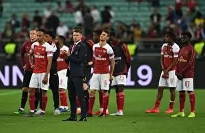 Arsenal V Chelsea Europa League Cup Final 2019 Prints: Aaron Ramsey's Triumphant Europa League Celebration: Arsenal Overpowers Chelsea in Baku