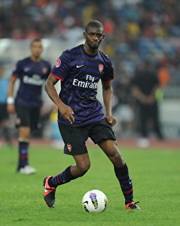 Malaysia XI V Arsenal 2012-13 Prints: Abou Diaby: In Action for Arsenal against Malaysia XI (2012)