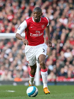 Abou Diaby in Action: Arsenal vs. Aston Villa, 1-1 Barclays Premier League Match, Emirates Stadium, 1/3/08