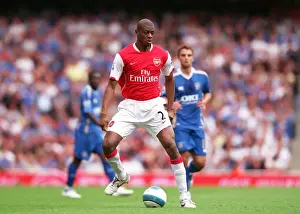 Arsenal V Portsmouth 2007-08 Prints: Abou Diaby in Action: Arsenal's 3:1 Victory over Portsmouth in the Barclays Premier League