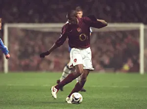 Arsenal V Wigan - C Cup Prints: Abou Diaby in Action: Dramatic Carling League Cup Semifinal Clash between Arsenal and Wigan Athletic