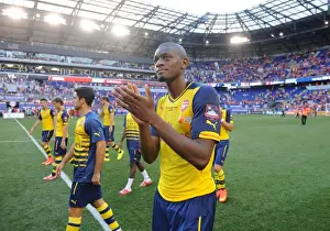 New York Red Bulls V Arsenal 2014-15 Prints: Abou Diaby Applauds Arsenal Fans after New York Red Bulls Pre-Season Match