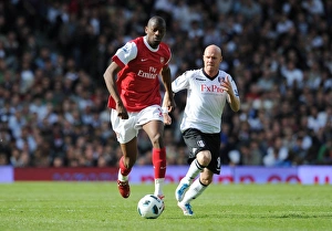 Images Dated 22nd May 2011: Abou Diaby (Arsenal) Andrew Johnson (Fulham). Fulham 2: 2 Arsenal, Barclays Premier League
