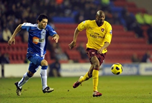Abou Diaby (Arsenal) Antonlin Alcaraz (Wigan). Wigan Athletic 2:2 Arsenal Abou Diaby (Arsenal) Antonlin Alcaraz (Wigan). Wigan Athletic 2:2 Arsenal