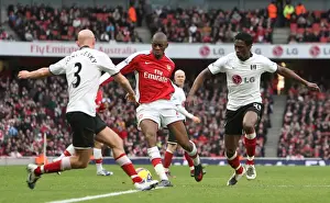 Abou Diaby (Arsenal) Dickson Etuhu & Paul Konchesky(Fulham)