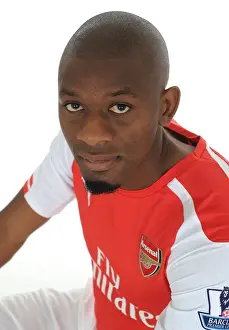 Abou Diaby at Arsenal Football Club's 2014-15 Photocall