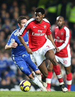 Images Dated 7th February 2010: Abou Diaby (Arsenal) Frank Lampard (Chelsea). Chelsea 2: 0 Arsenal. Barclays Premier League