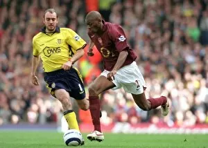 Arsenal v Aston Villa 2005-6 Collection: Abou Diaby (Arsenal) Gavin McCann (Villa). Arsenal 5: 0 Aston Villa