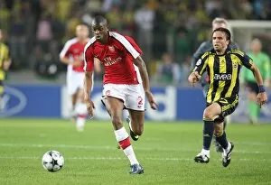 Images Dated 21st October 2008: Abou Diaby (Arsenal) Gokhan Gonul (Fenerbahce)