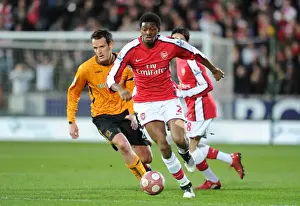 Abou Diaby (Arsenal) Jan Vennegoor of Hesselink (Hull). Hull City 1: 2 Arsenal