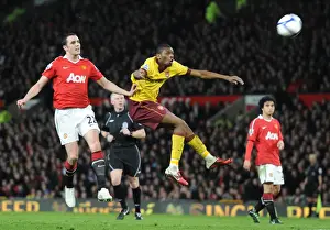 Manchester United V Arsenal FA Cup 2010-11 Prints: Abou Diaby (Arsenal) John O Shea (Manchester United). Manchester United 2: 0 Arsenal
