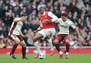 Abou Diaby (Arsenal) Kieran Richardson and Steed Malbranque (Sunderland)