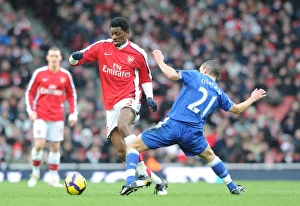 Abou Diaby (Arsenal) Leon Osman (Everton). Arsenal 2:2 Everton, Barclays Premier League Abou Diaby (Arsenal) Leon Osman (Everton). Arsenal 2:2 Everton, Barclays Premier League