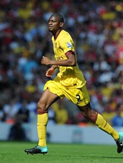 Images Dated 15th August 2010: Abou Diaby (Arsenal). Liverpool 1: 1 Arsenal, Barclays Premier League, Anfield