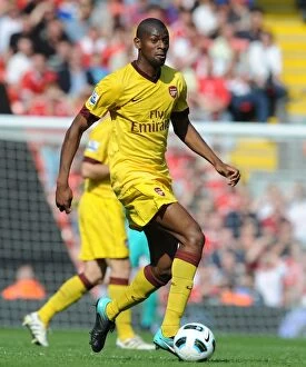 Images Dated 15th August 2010: Abou Diaby (Arsenal). Liverpool 1: 1 Arsenal, Barclays Premier League, Anfield