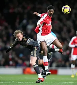 Images Dated 10th February 2010: Abou Diaby (Arsenal) Lucas Leiva (Liverpool). Arsenal 1: 0 Liverpool. Barclays Premier League