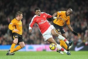 Abou Diaby (Arsenal) Nick Barmby and George Boateng (Hull). Arsenal 3: 0 Hull City