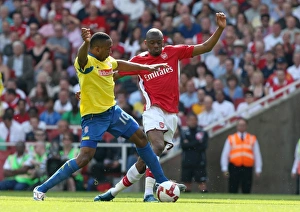 Arsenal V Stoke City 2008-09 Prints: Abou Diaby (Arsenal) Ricardo Fuller (Stoke)