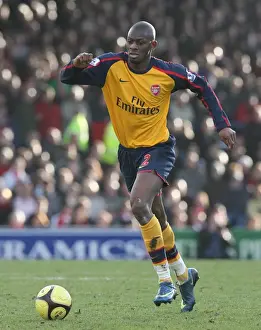 Cardiff City V Arsenal FA Cup Prints: Abou Diaby: Arsenal's Midfield Powerhouse at Ninian Park