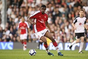 Images Dated 26th September 2009: Abou Diaby Scores the Winner: Arsenal Triumphs over Fulham in Barclays Premier League