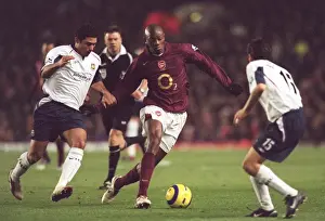 Arsenal V West Ham 2005-6 Prints: Abou Diaby vs. Hayden Mullins: A Battle in the FA Premiership - Arsenal 2:3 West Ham United (Highbury)