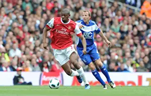 Arsenal V Birmingham City 2010-11 Prints: Abou Diaby vs. Lee Bowyer: Arsenal's Win Over Birmingham City (2:1)