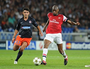 Montpellier V Arsenal 2012-13 Prints: Abou Diaby vs. Marco Estrada