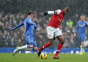 Chelsea V Arsenal 2012-13 Prints: Abou Diaby vs. Oscar: Clash of Midfield Titans - Chelsea vs